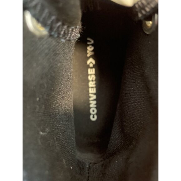 Converse You Chuck Taylor All Star High Top Bling Glitter Sparkle Black Gold 5 - Picture 9 of 10